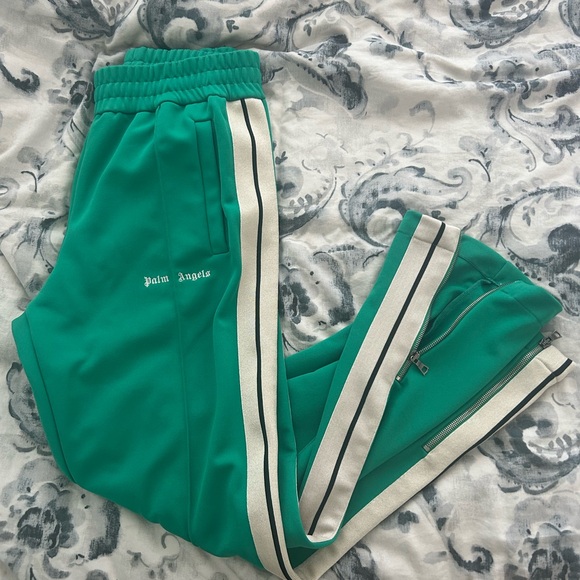 Palm Angels green striped track pants - Picture 2 of 2